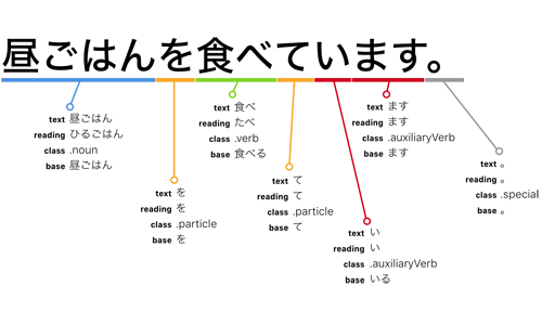 Japanese morphological analyzer